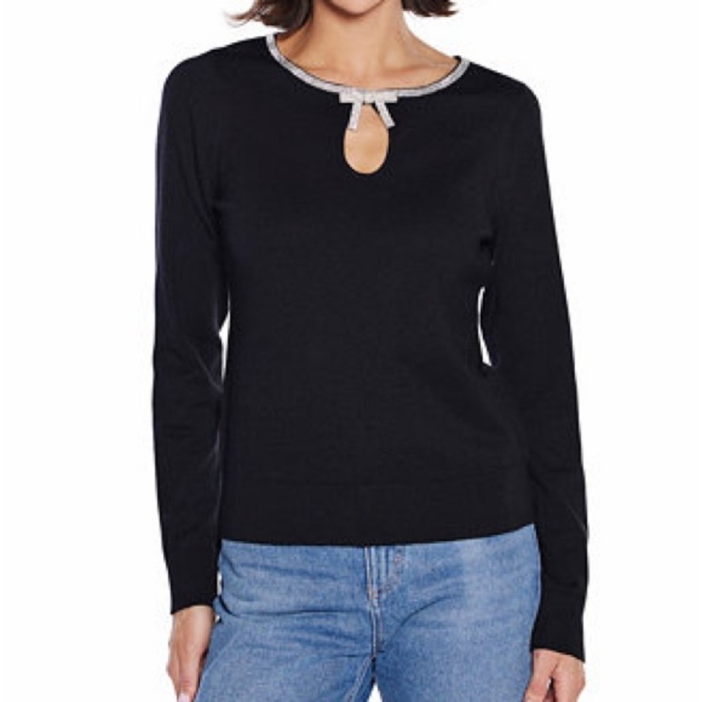 Belldini
Women's Embellished Keyhole-Neck Sweater